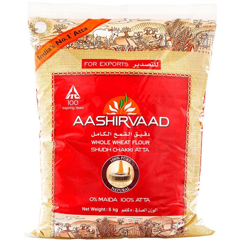 Aashirvaad whole wheat Atta 5 Kg pack