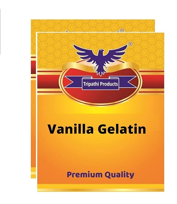 Vanilla flavoured Gelatin Powder 2 x 100gm